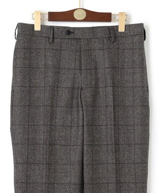 J.PRESS MEN 【WEB・一部店舗限定】ソフトタッチツイスト ウィンドーペーン スラックス ダークブラウン系4