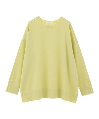 Green Parks アンチピリングライン入りニットプルオーバー Green