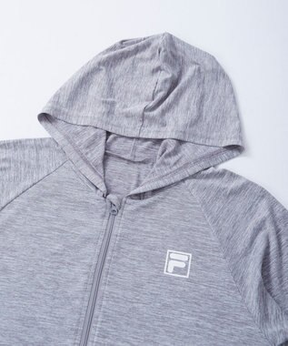 OP／FILA 【FILA】綿タッチ軽量パーカー ブラック