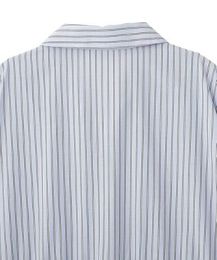 AMERICAN HOLIC 【イージーケア】ギャザーシャツワンピース Stripe Sax