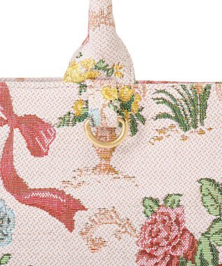 Maison de FLEUR フラワーガーデン柄ゴブランスクエアトートバッグ Multi