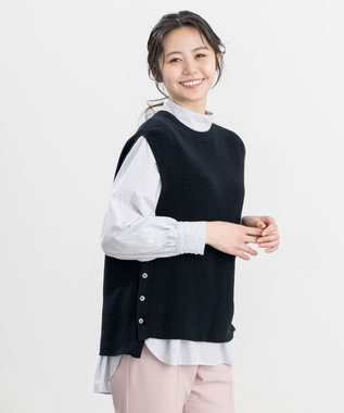 ONWARD Reuse Park 【23区】ニット春夏 ネイビー