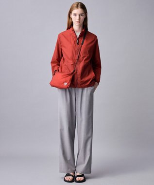 JOSEPH ABBOUD MOUNTAIN 【ストレッチ/5ポケット/ECO撥水/ソフト】ハイパワーシャンブレーピケストレッチ パンツ ライトグレー系