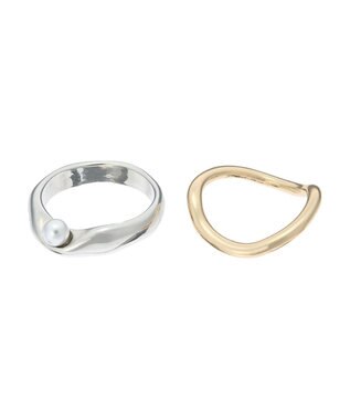 AMERICAN HOLIC ツイスト２ｓｅｔリング Silver