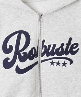 WEGO ロゴジップショートパーカー 杢グレー