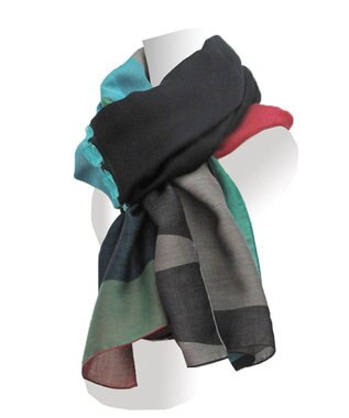 POLS コットンレイヤーストール ブラウン