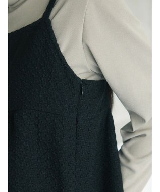 Green Parks armonia．表面感素材ジャンスカ Black