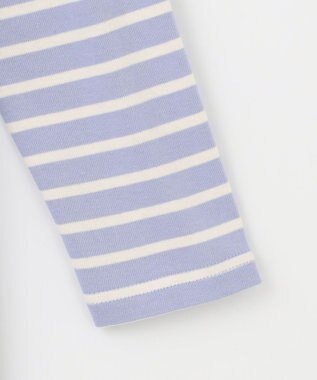 組曲 KIDS 【150-160㎝】ボーダー ワンピース サックスブルー系1