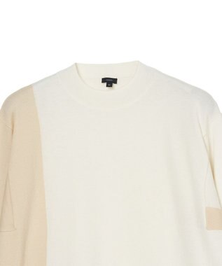 JOSEPH 【WEB&OUTLET限定・洗える】パッチカラーニット　モックネック Ivory