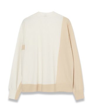 JOSEPH 【WEB&OUTLET限定・洗える】パッチカラーニット　モックネック Ivory