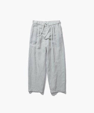 ATON COTTON LINEN VOILE | ルーズフィットパンツ - UNISEX SAX