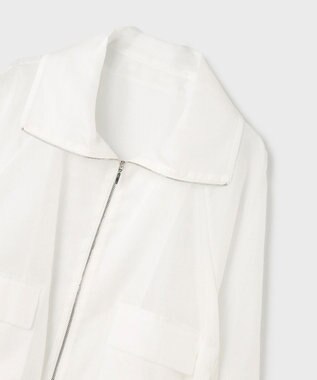 GRACE CONTINENTAL ブライトメッシュブルゾン ホワイト