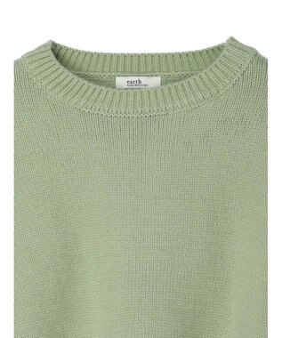 earth music&ecology ワイドスリーブプルオーバー Lime Green