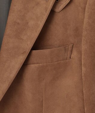 GOTAIRIKU 【イージーケア】ウルトラスエードサファリジャケット ベージュ系