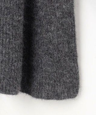 組曲 L へアリーヤーン フレア ニット チャコールグレー系