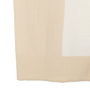JOSEPH 【WEB&OUTLET限定・洗える】パッチカラーニット　モックネック Ivory