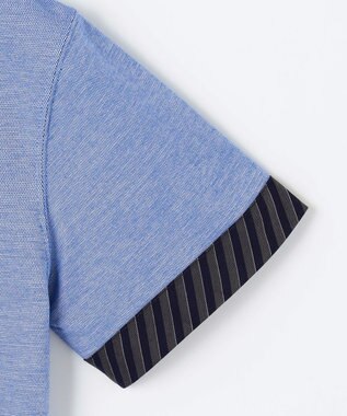 J.PRESS KIDS 【140-170㎝】COOLMAX レジメン ポロシャツ ブルー系