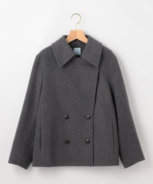 組曲 S ショートビーバー ピーコート トップグレー系