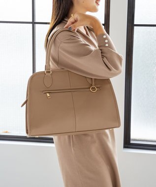 組曲 【A4対応】 ボストンバッグ Large ベージュ系