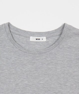 WEGO 【7色/SMLサイズ展開】コンパクトフィットT 杢グレー
