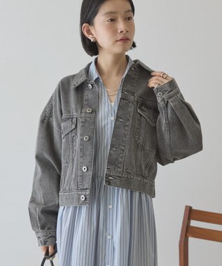 AMERICAN HOLIC ショート丈デニムジャケット Gray