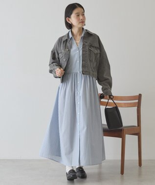 AMERICAN HOLIC ショート丈デニムジャケット Gray