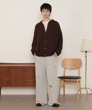 WEGO ブークレボタンカーディガン ブラウン