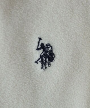 WEGO 【ユニセックス着用ITEM】USPOLOフリースハーフジッププルオーバー ホワイト