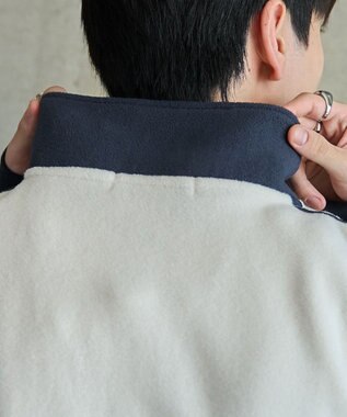 WEGO 【ユニセックス着用ITEM】USPOLOフリースハーフジッププルオーバー ホワイト