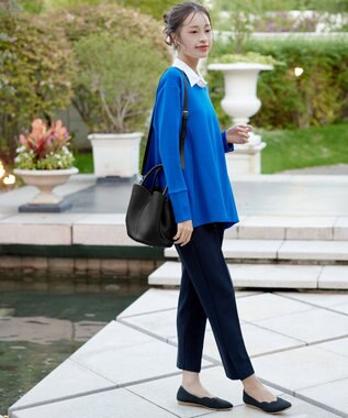 Tiaclasse 【安田美沙子さん着用・ポーチ・ショルダー紐付き】フラワーカットフェイクレザーバッグ ブラック