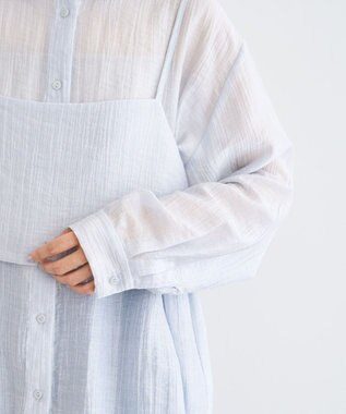 Green Parks ＳＥＴ２点シアーシャツ＋ビスチェ Light Gray