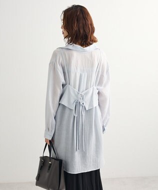 Green Parks ＳＥＴ２点シアーシャツ＋ビスチェ Light Gray