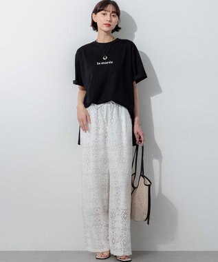 23区 【先行予約】la maree オーバーサイズ ロゴ Tシャツ ブラック系