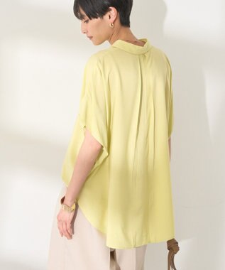 AMERICAN HOLIC 【接触冷感】タックフレンチスリーブシャツ Pistachio