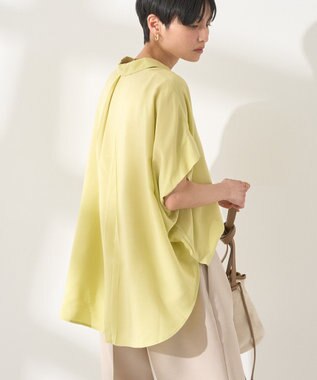 AMERICAN HOLIC 【接触冷感】タックフレンチスリーブシャツ Pistachio