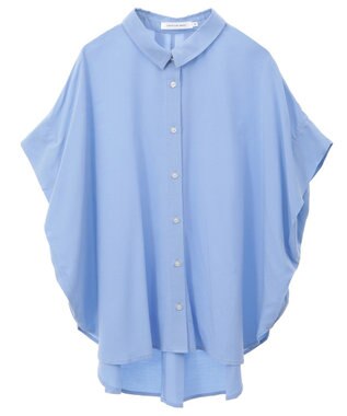 AMERICAN HOLIC 【接触冷感】タックフレンチスリーブシャツ Sax