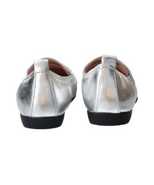 INTER-CHAUSSURES 【BUSSOLA】シャーリングフラットローファー シルバー