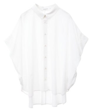 AMERICAN HOLIC 【接触冷感】タックフレンチスリーブシャツ Off White