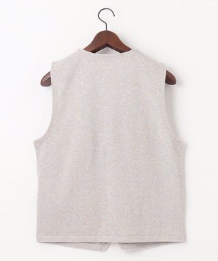 JOSEPH ABBOUD 【キングサイズ・洗える】ストローヤーン ニット ベスト ライトグレー系