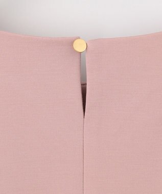 ANY SIS パフスリーブ異素材コンビ プルオーバー スモーキーピンク