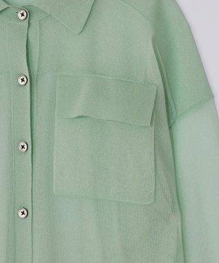 GRACE CONTINENTAL カバーオールシアージャケット ミント