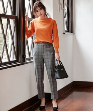 ANY SIS 【洗える】サイドケーブルカラー ニット マリーゴールド