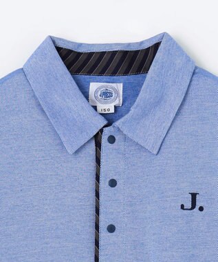 J.PRESS KIDS 【140-170㎝】COOLMAX レジメン ポロシャツ ブルー系