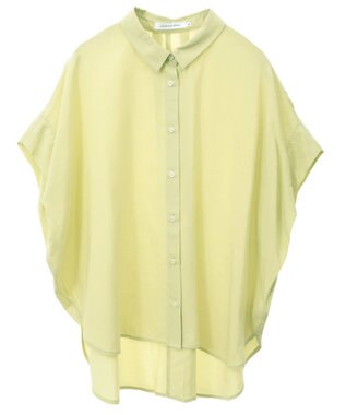 AMERICAN HOLIC 【接触冷感】タックフレンチスリーブシャツ Pistachio