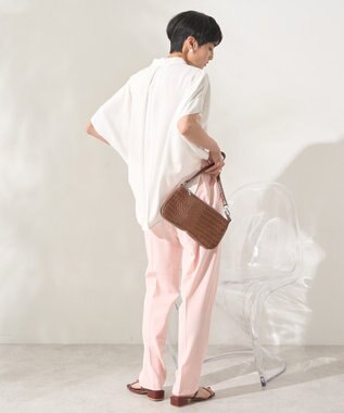 AMERICAN HOLIC 【接触冷感】タックフレンチスリーブシャツ Off White