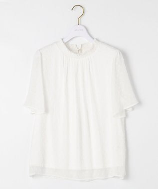 ANY SIS L 【美人百花6月号掲載】カットドビー ブラウス オフ