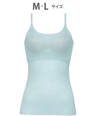 WACOAL 【GOCOCi ゴコチ】 ブラキャミソール ベタつきにくく乾きやすい 通気性がよい 立体的なバストシルエット レディース UGG171 /ワコール サックス