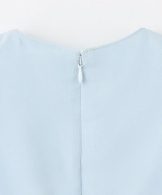 ANY KIDS シフォン プリーツ ワンピース サックスブルー