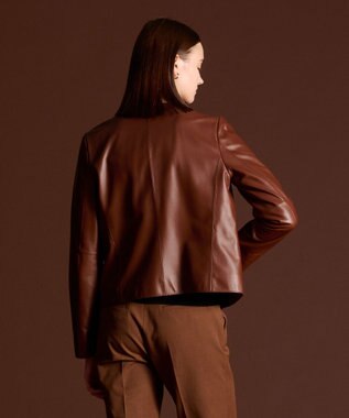 JOSEPH スムースレザー　ジャケット Mahogany