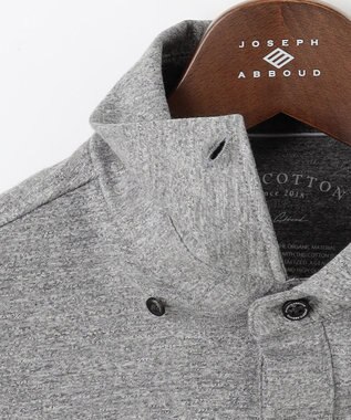 JOSEPH ABBOUD クールビズ【オーガニックコットン使用/日本素材】JOEコットン天竺 ポロシャツ ライトグレー系